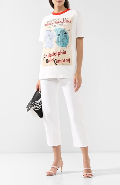 Хлопковая футболка ACNE STUDIOS, арт. AL0076, фото 2