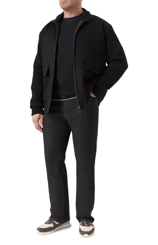 Хлопковая футболка Brunello Cucinelli M0B137451G Чёрный  M0B137451G Фото 2