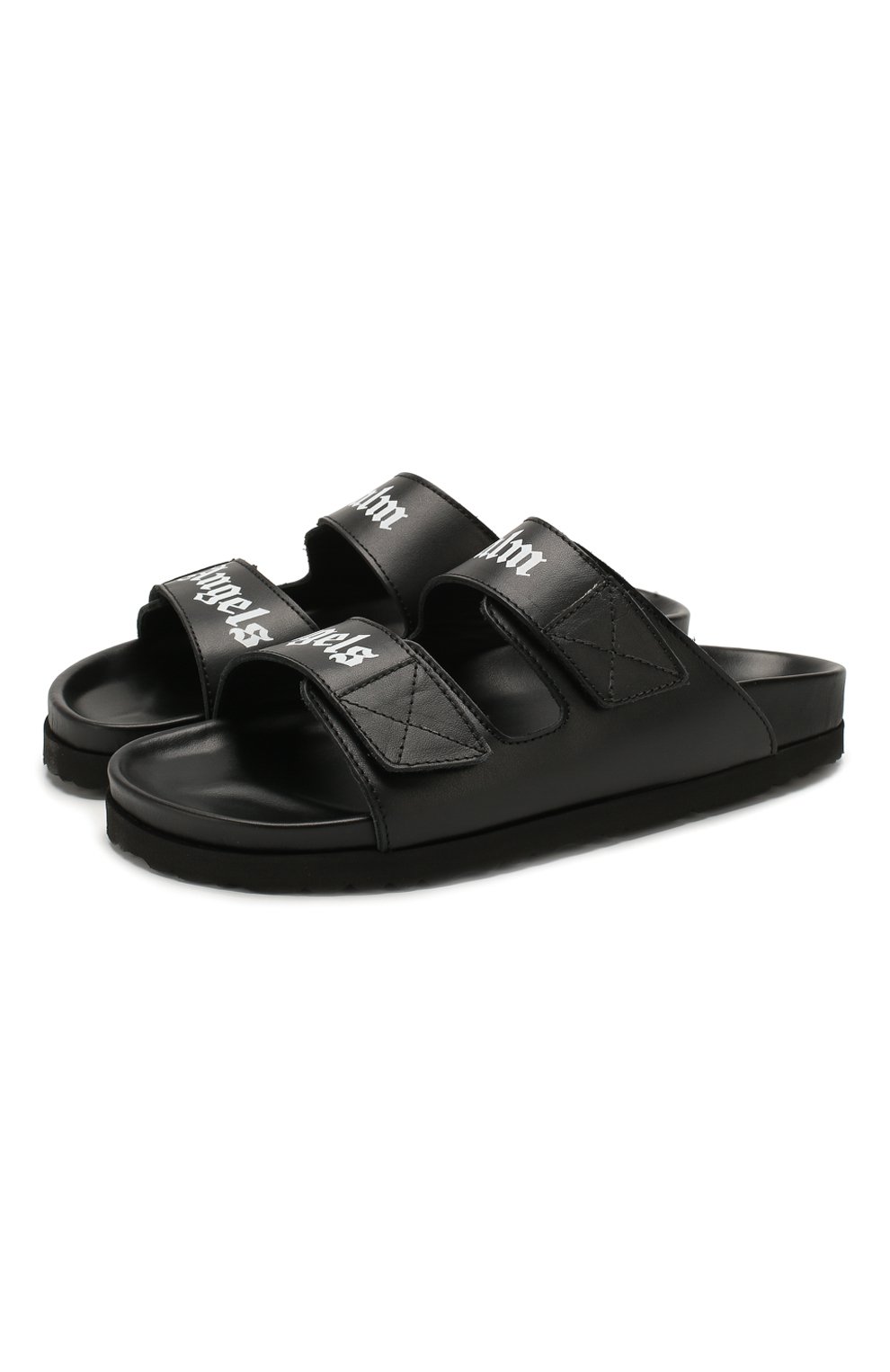 Кожаные шлепанцы PALM ANGELS, арт. PWIA023S20LEA0011001, фото 1