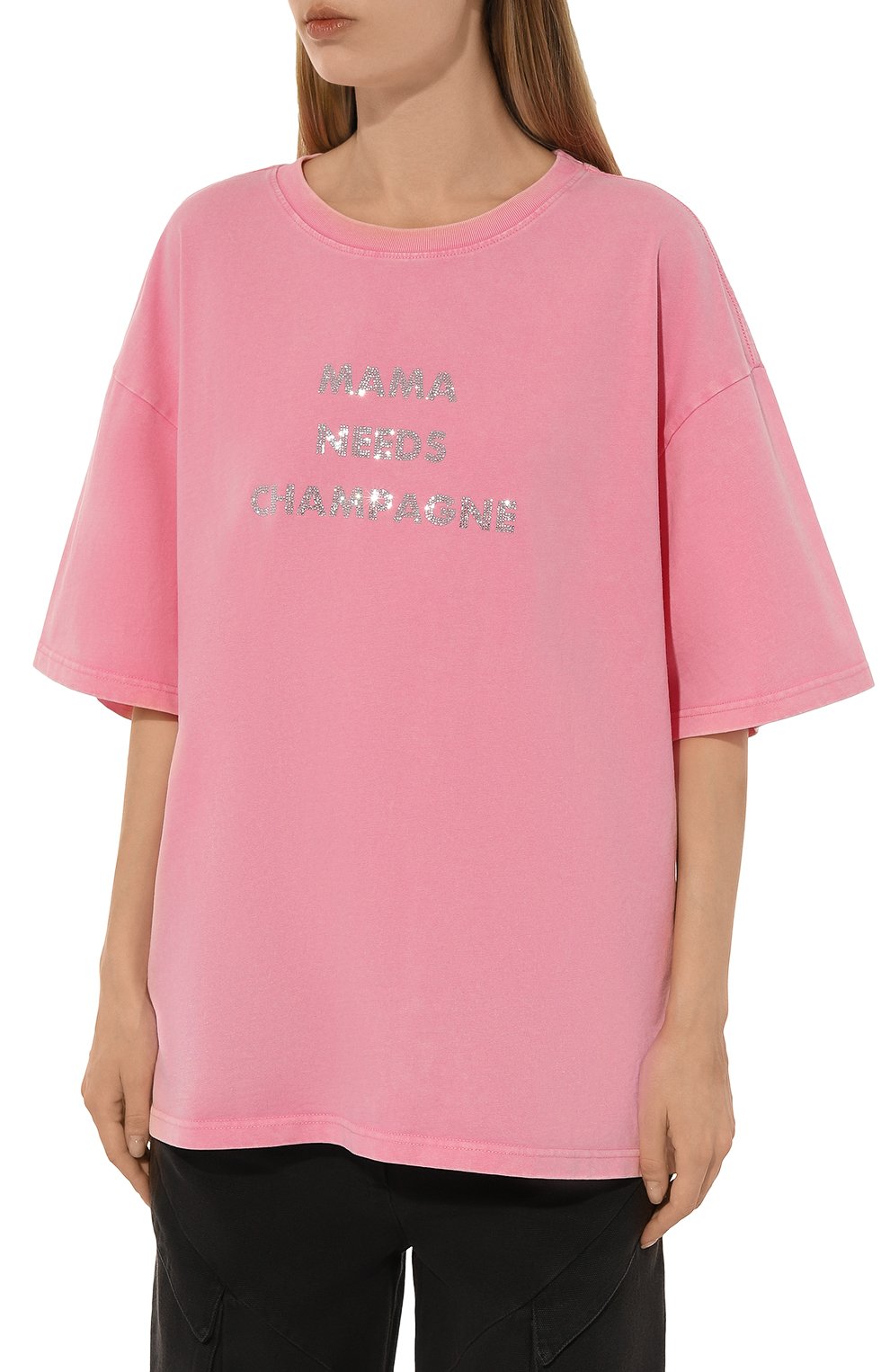 Хлопковая футболка SEVEN LAB розового цвета по цене 8610 руб., арт. CTR1.01.336.355.2801, фото 3 Хлопковая футболка SEVEN LAB, арт. CTR1.01.336.355.2801, фото 3