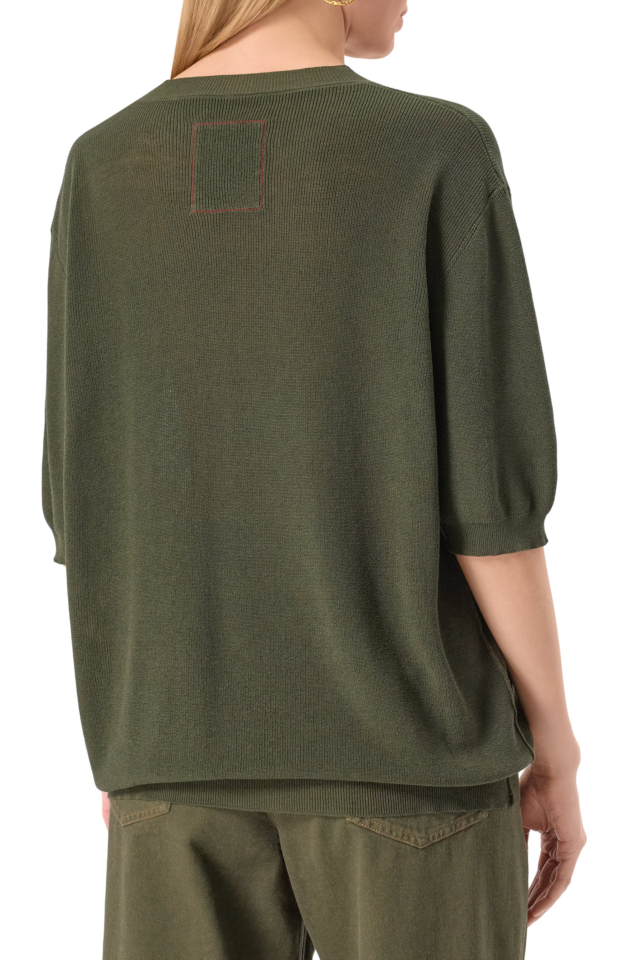 Пуловер из хлопка и шелка UMA WANG, арт. UK7513, фото 4