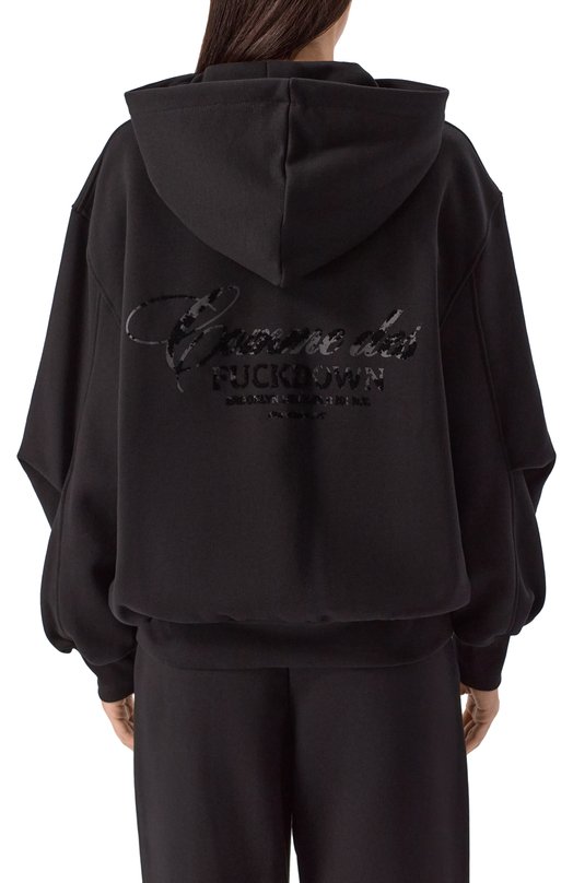 Хлопковая толстовка Comme des Fuckdown CFABW01393 Чёрный  CFABW01393 Фото 4