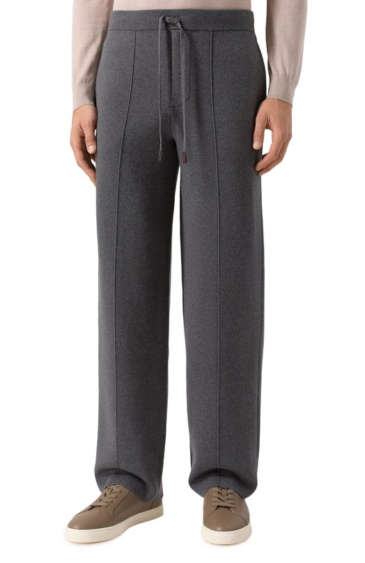 Брюки из шерсти и хлопка 12 STOREEZ 133537 Серый  133537 Фото 3