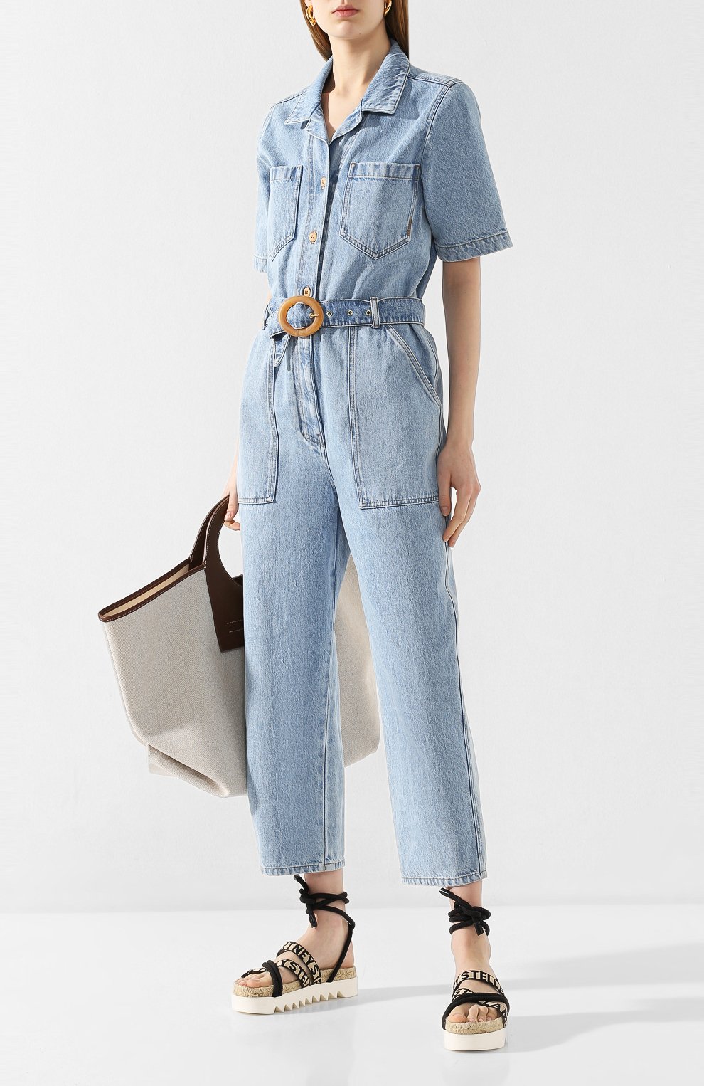 Джинсовый комбинезон NANUSHKA, арт. ARL0_BLUE WASH_RIGID DENIM, фото 2