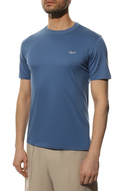 Хлопковая футболка ZEGNA, арт. UZ526/707R, фото 3