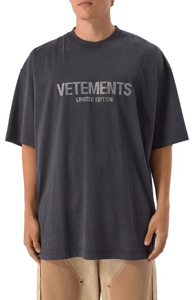 Хлопковая футболка VETEMENTS, арт. UA65TR250C, фото 3