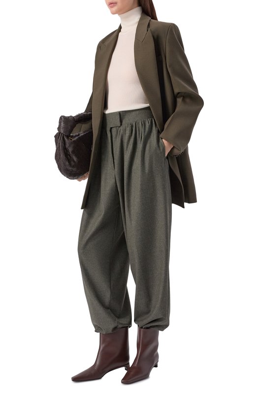 Шерстяные брюки Armarium P036/W025 Зелёный  P036/W025 Фото 2