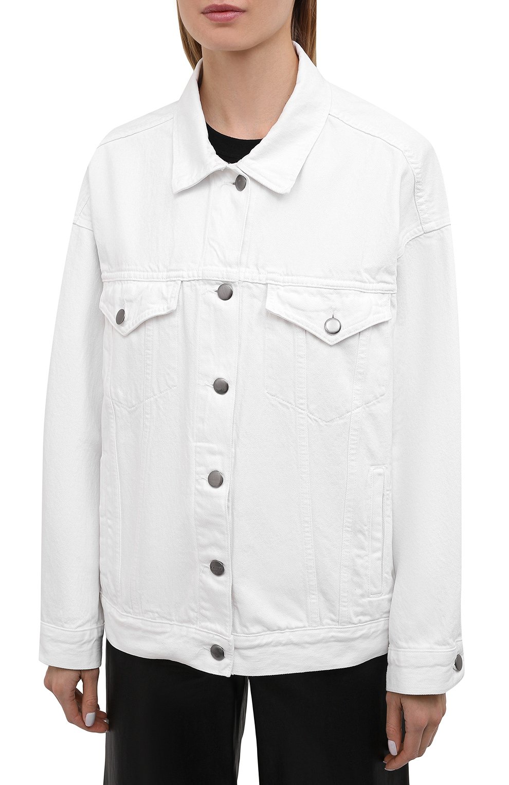 Джинсовая куртка FRAME DENIM белого цвета по цене 46750 руб., арт. H0JK171, фото 3 Джинсовая куртка FRAME DENIM, арт. H0JK171, фото 3