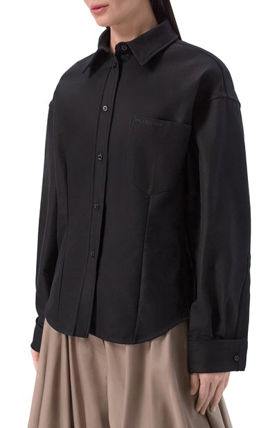 Хлопковая рубашка BALENCIAGA, арт. 872318/TUP18, фото 3