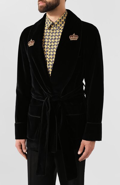 Хлопковый пиджак DOLCE & GABBANA, арт. G001JZ/FUWBN, фото 3