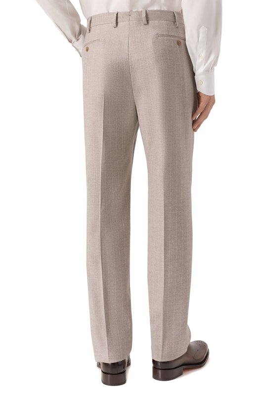 Костюм из шерсти и кашемира Sartoria Latorre A6I7EF/RG1287 Бежевый  A6I7EF/RG1287 Фото 5