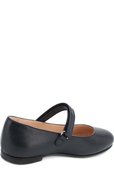 Кожаные туфли с застежками велькро IL GUFO синего цвета по цене 13900 руб., арт. G289/VITELL0 NAPPAC0/27-30, фото 3 Кожаные туфли с застежками велькро IL GUFO, арт. G289/VITELL0 NAPPAC0/27-30, фото 3