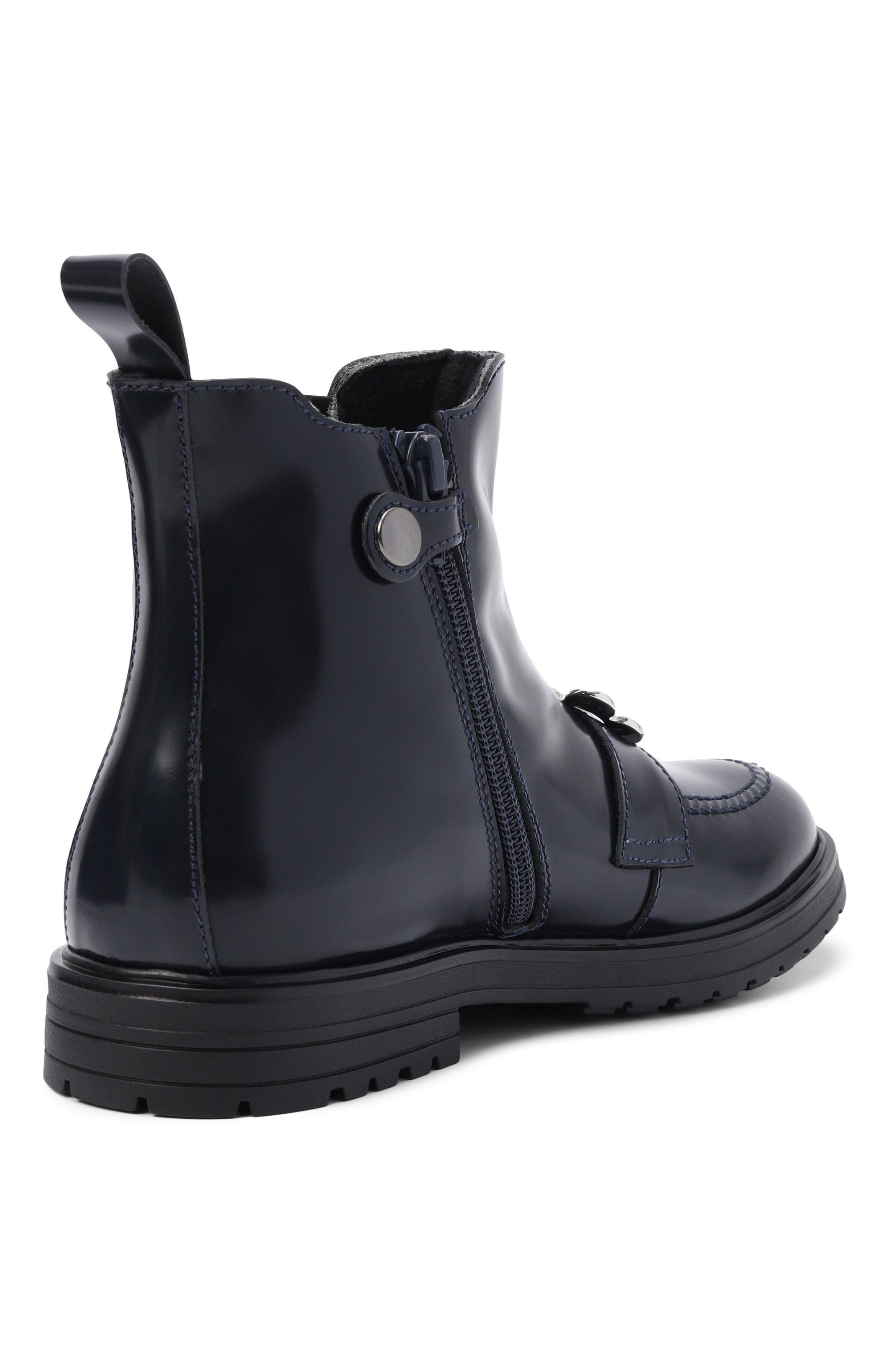 Кожаные челси RONDINELLA темно-синего цвета по цене 23550 руб., арт. 12097-3(A)/LEATHER/PILE_001, фото 3 Кожаные челси RONDINELLA, арт. 12097-3(A)/LEATHER/PILE_001, фото 3