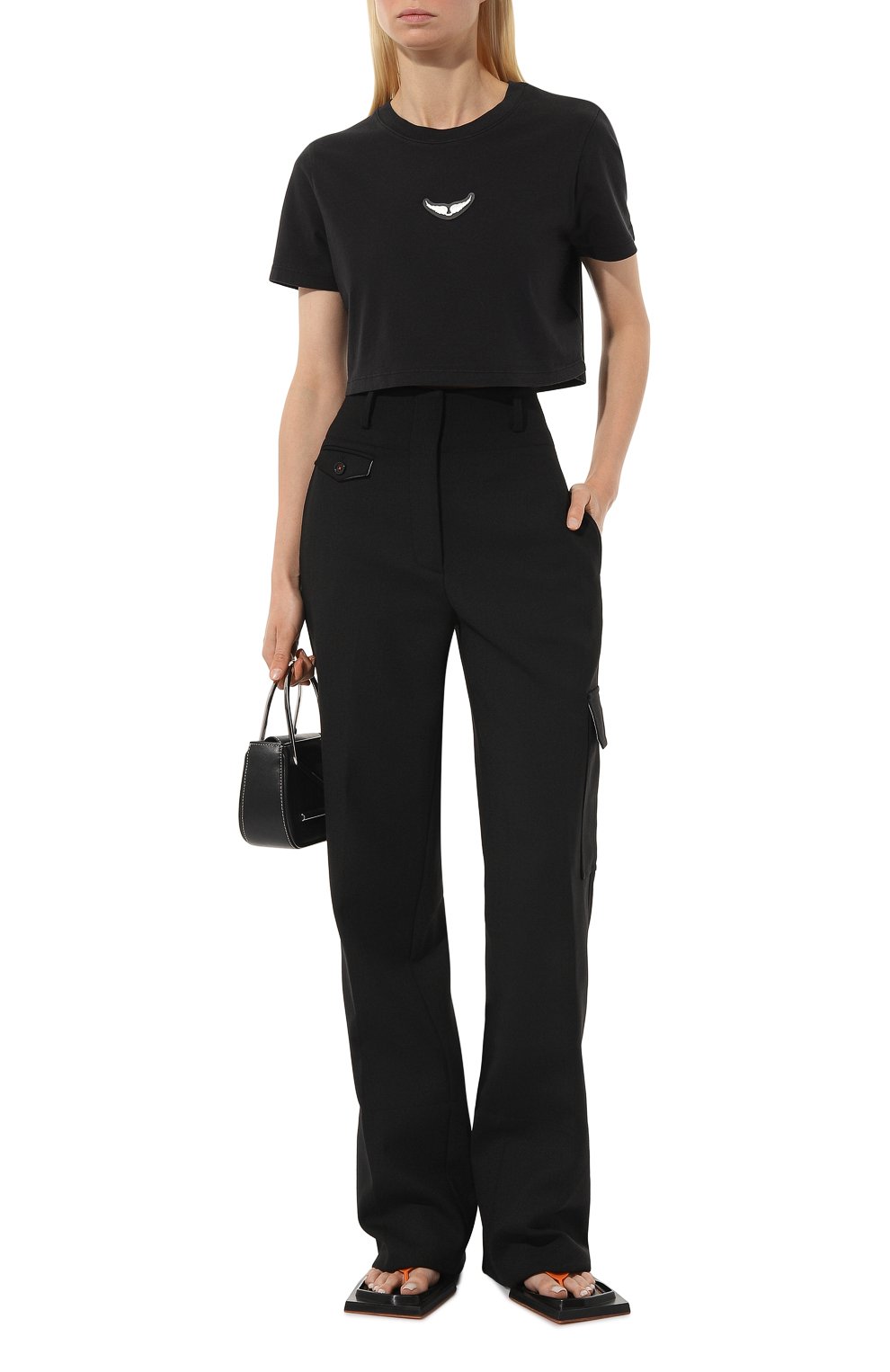 Хлопковая футболка ZADIG AND VOLTAIRE, арт. JWTS01523, фото 2