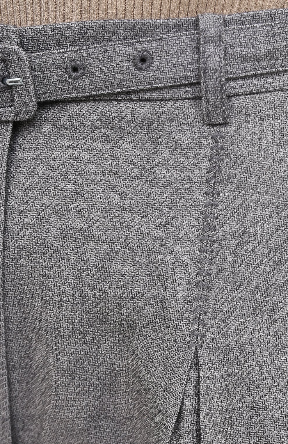 Шерстяные брюки GABRIELA HEARST светло-серого цвета по цене 160500 руб., арт. 120201 W039, фото 5 Шерстяные брюки GABRIELA HEARST, арт. 120201 W039, фото 5