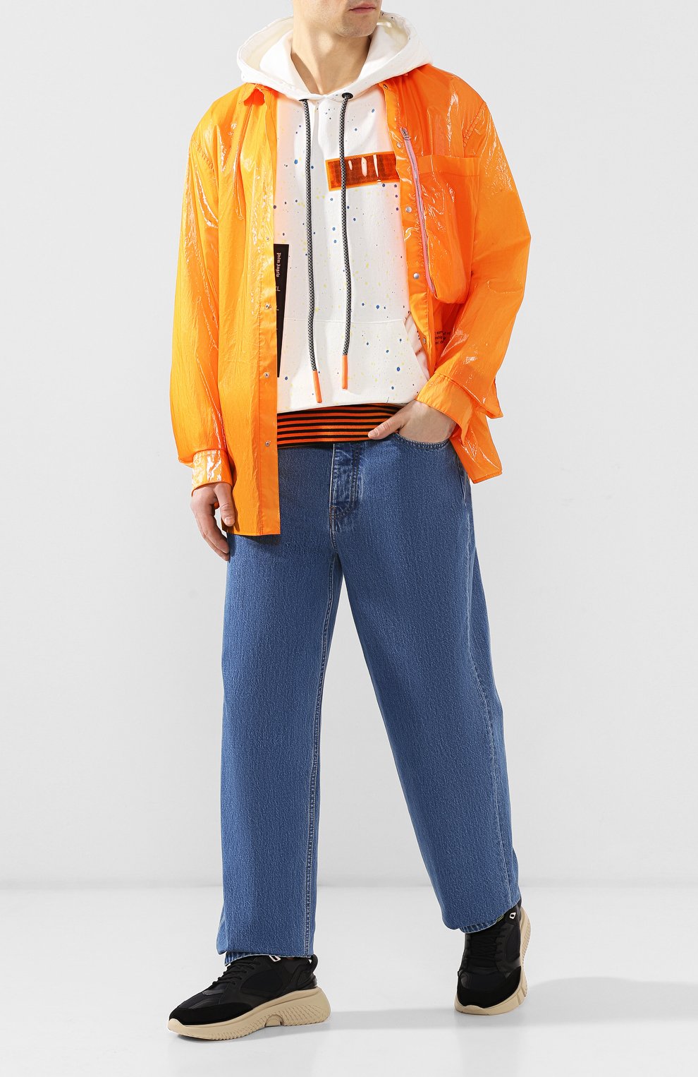 Хлопковое худи PALM ANGELS, арт. PMBB036S194410590288, фото 2