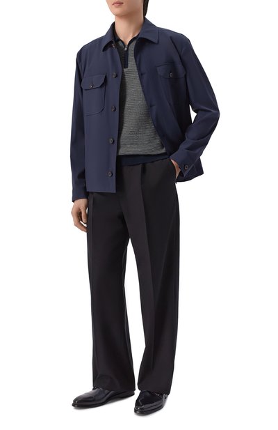 Хлопковое поло CORNELIANI темно-синего цвета по цене 71650 руб., арт. 27M564/2725119, фото 2 Хлопковое поло CORNELIANI, арт. 27M564/2725119, фото 2