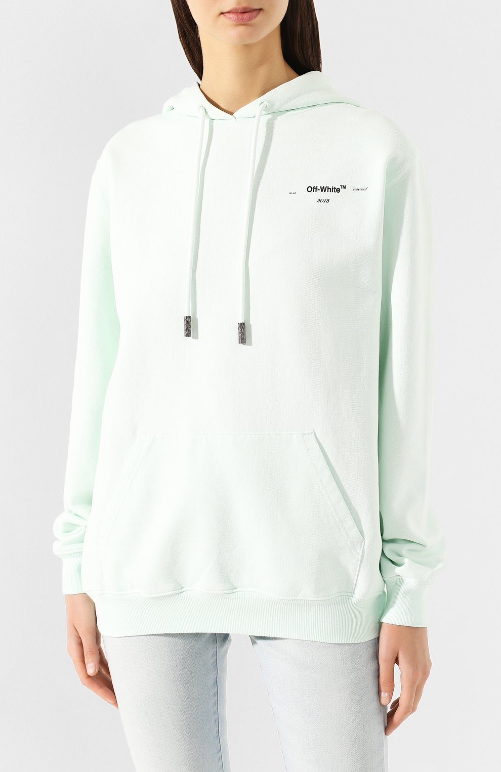 Хлопковое худи OFF-WHITE, арт. 0WBB035R200030393110, фото 3