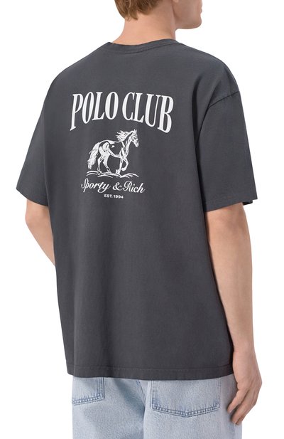 Хлоп ковая футболка SPORTY AND RICH, арт. T004365262BA02, фото 5