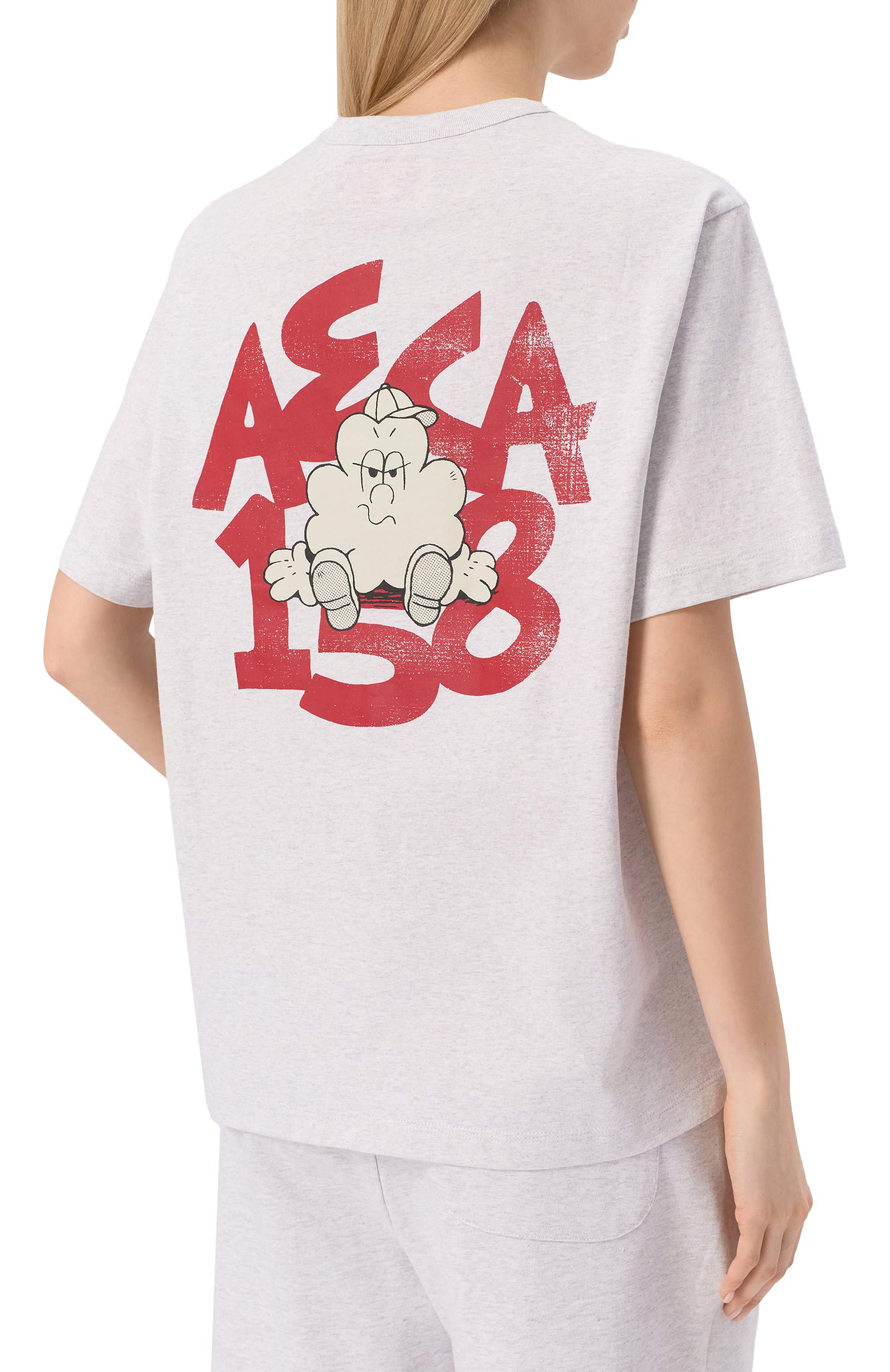 Хлопковая футболка AECA WHITE, арт. AWCMSSBDTTSST001C0.WHITE (XL), фото 4