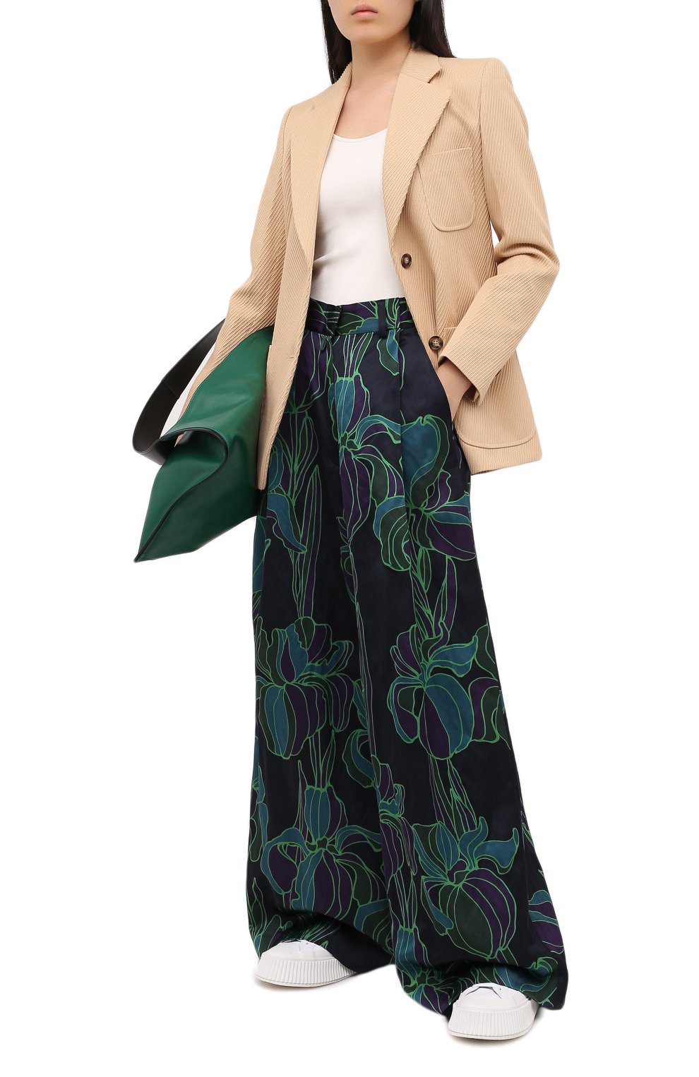 Брюки из хлопка и вискозы DRIES VAN NOTEN, арт. 202-30940-1353, фото 2