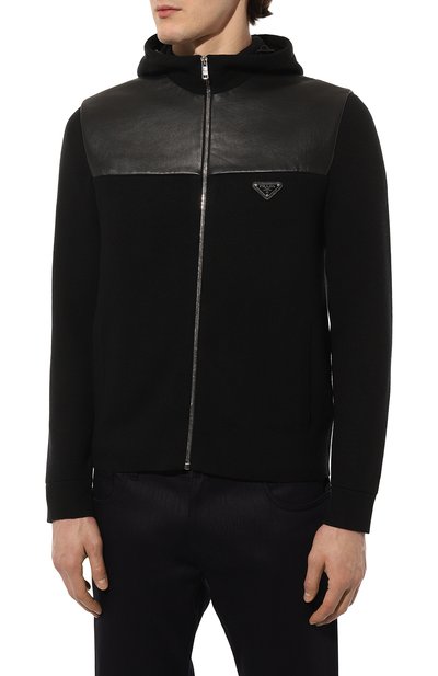 Кардиган из шерсти и кашемира PRADA, арт. UMG014-1W19-F0806-202, фото 3