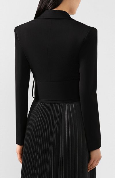Жакет из вискозы OFF-WHITE черного цвета по цене 99500 руб., арт. 0WEF045S20FAB0011000, фото 4 Жакет из вискозы OFF-WHITE, арт. 0WEF045S20FAB0011000, фото 4