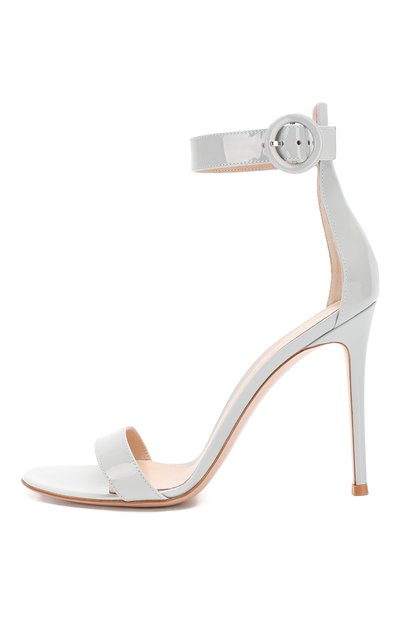 Кожаные босоножки portofino 105 GIANVITO ROSSI голубого цвета по цене 81950 руб., арт. G61096.15RIC.VERCL0U, фото 3 Кожаные босоножки portofino 105 GIANVITO ROSSI, арт. G61096.15RIC.VERCL0U, фото 3