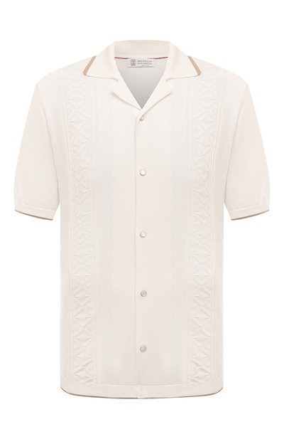 Мужская хлопковая рубашка BRUNELLO CUCINELLI, арт. M29202605