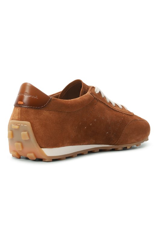 Замшевые кроссовки Santoni WBGG61356BIFTTKR Коричневый  WBGG61356BIFTTKR Фото 5