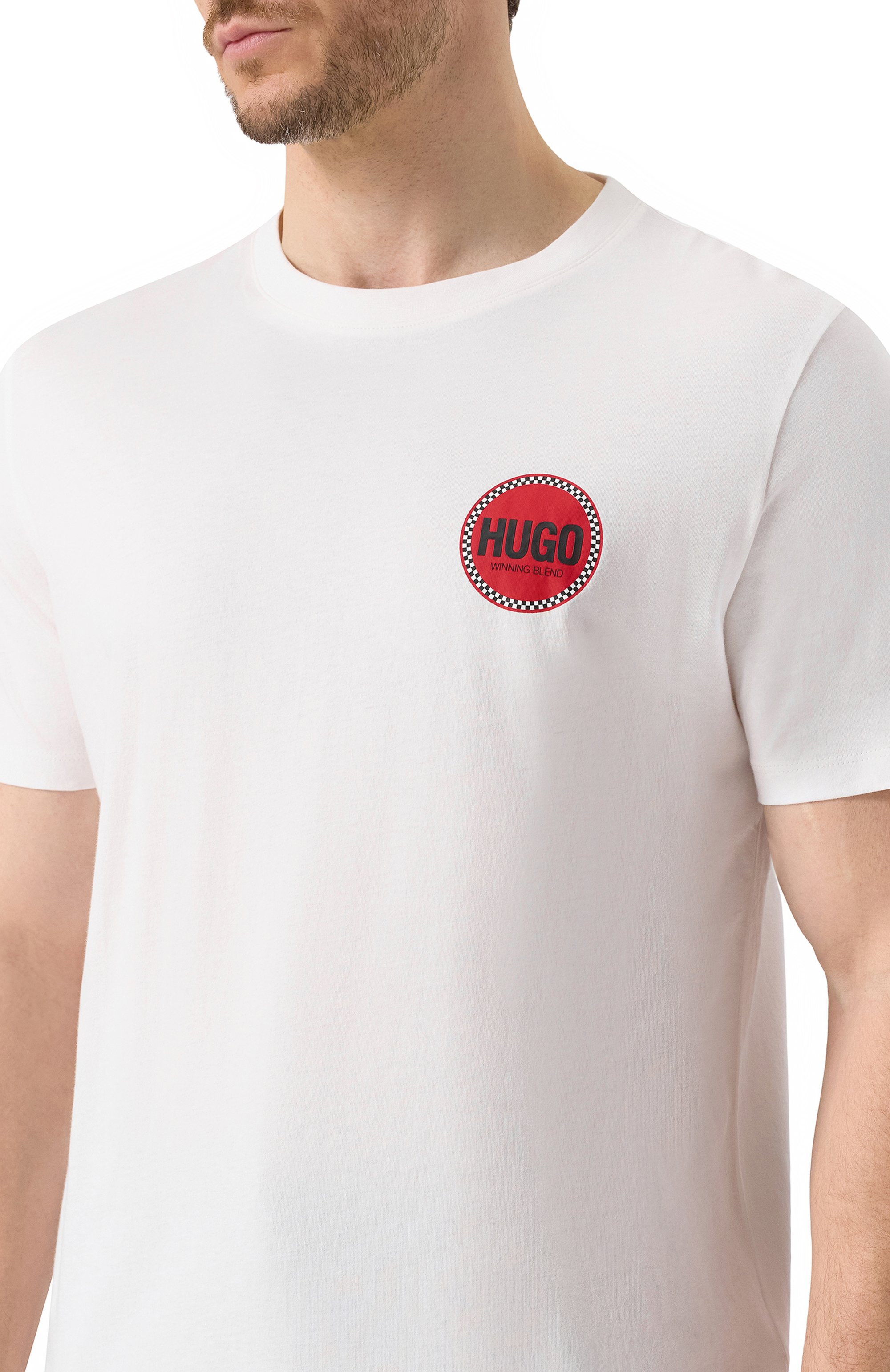Хлопковая футболка HUGO, арт. 50530641, фото 5