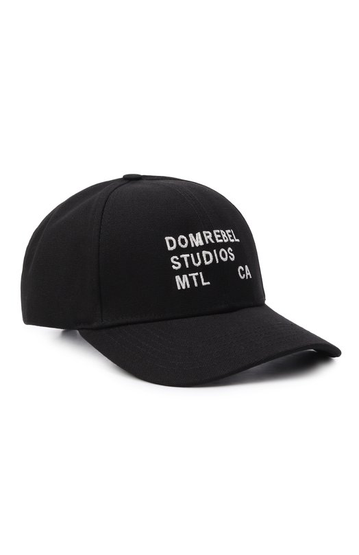 Хлопковая бейсболка DOMREBEL STAFF/BASEBALL CAP Чёрный STAFF/BASEBALL CAP