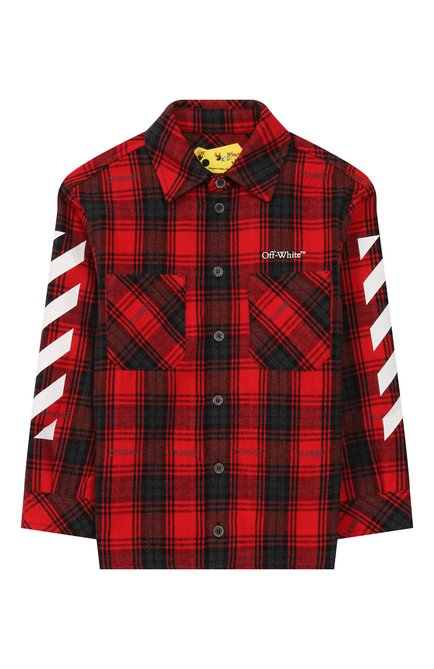 Хлопковая рубашка OFF-WHITE, арт. 0BGA001F23FAB002