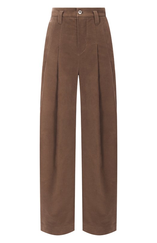 Хлопковые брюки Brunello Cucinelli MB152P9022 Коричневый MB152P9022