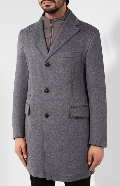 Шерстяное пальто CORNELIANI, арт. 841584-9813179/00, фото 3