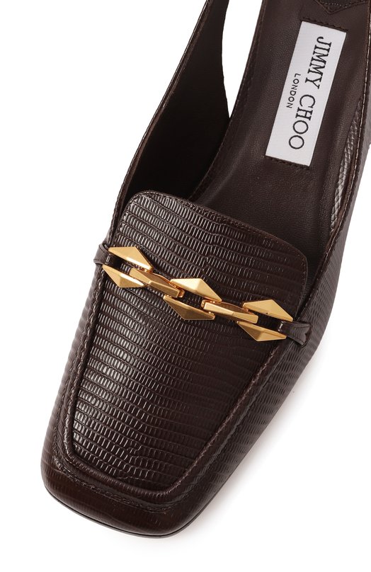 Кожаные туфли Diamond Tilda 45 Jimmy Choo DIAM0ND TILDA SB 45/CWN Коричневый  DIAM0ND TILDA SB 45/CWN Фото 7