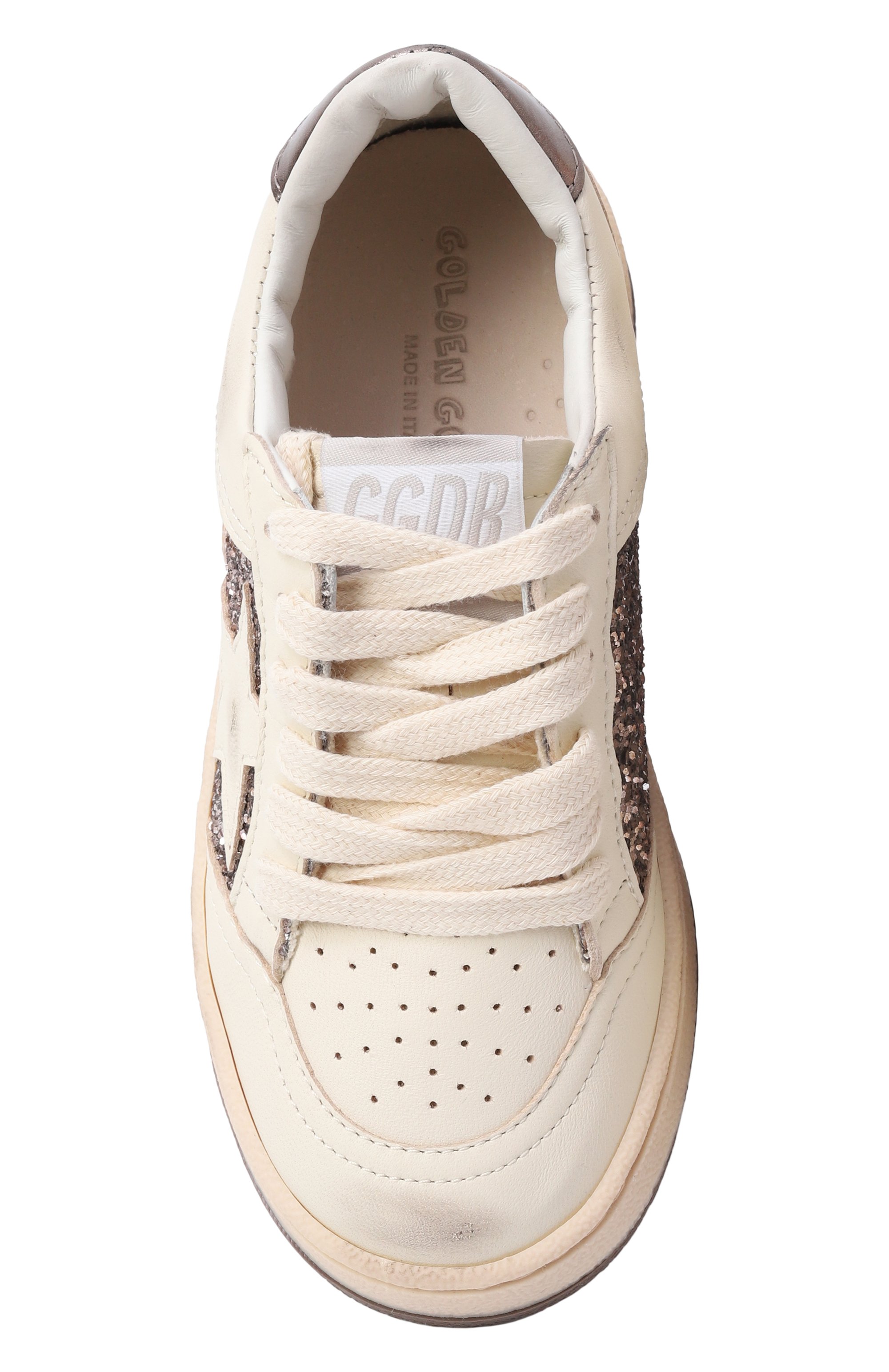 Кожаные кеды ball star GOLDEN GOOSE DELUXE BRAND, арт. GYF00327.F008049, фото 4