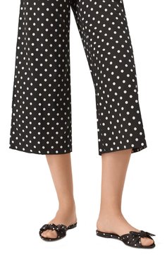 Женские текстильные шлепанцы bianca DOLCE & GABBANA черно-белого цвета, арт. CQ0620/AV885 | Фото 3 (�Подошва: Плоская; Материал внутренний: Натуральная кожа; Материал внешний: Текстиль; Материал сплава: Проставлено; Драгоценные камни: Проставлено; Каблук высота: Низкий)