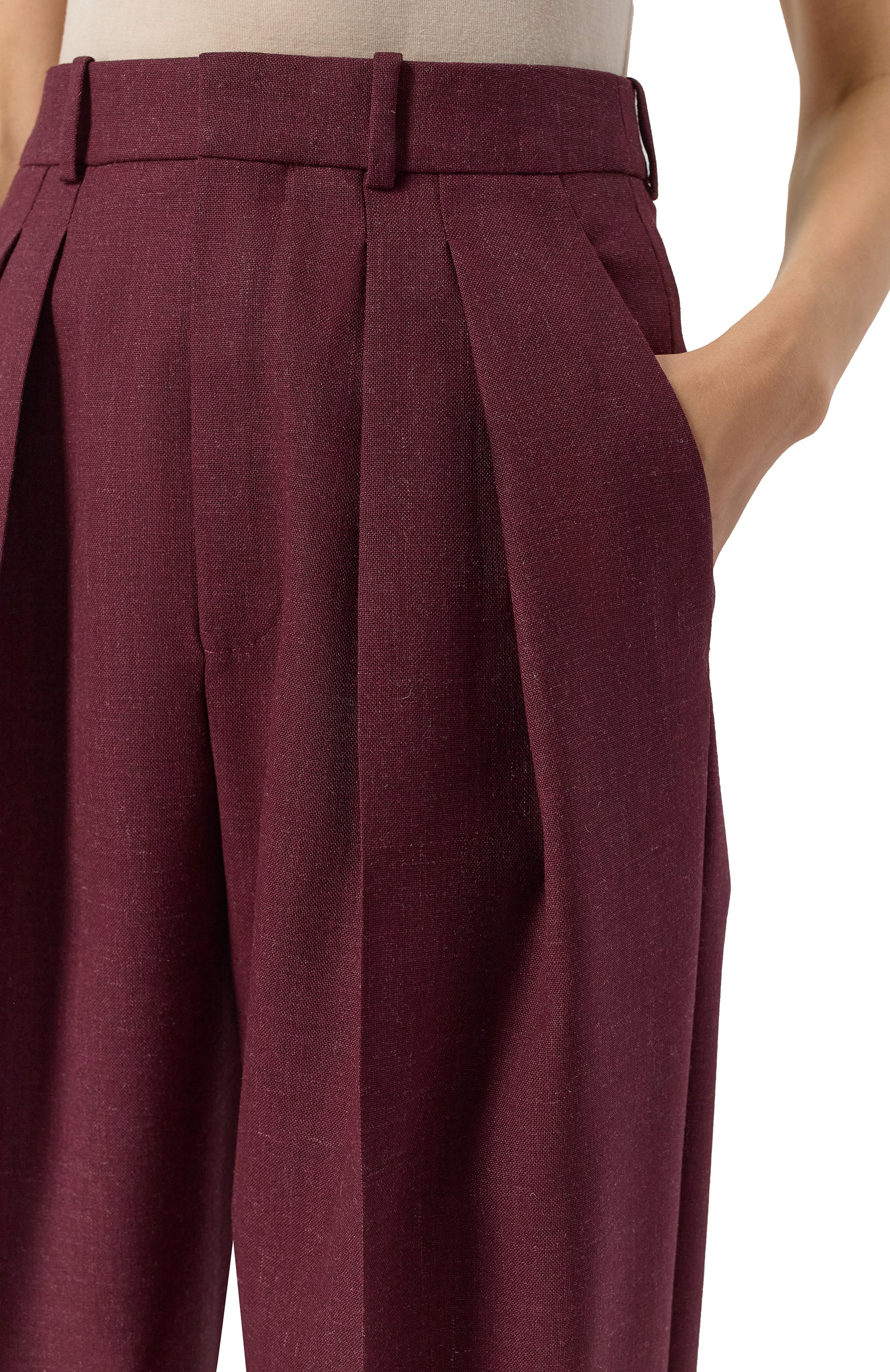 Шерстяные брюки SAINT LAURENT, арт. 824389/Y5K32, фото 5