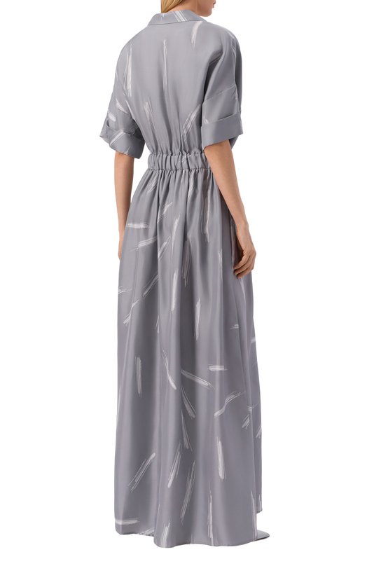 Шелковое платье Kiton D53318K0999G01 Серый  D53318K0999G01 Фото 3