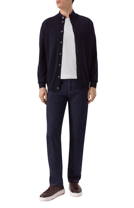 Шерстяной кардиган Daniele Fiesoli DF9049 Синий  DF9049 Фото 2