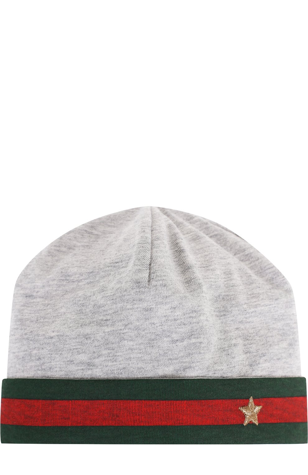 Комплект из хлопкового боди и шапочки с нагрудником GUCCI, арт. 408987/X5758, фото 4