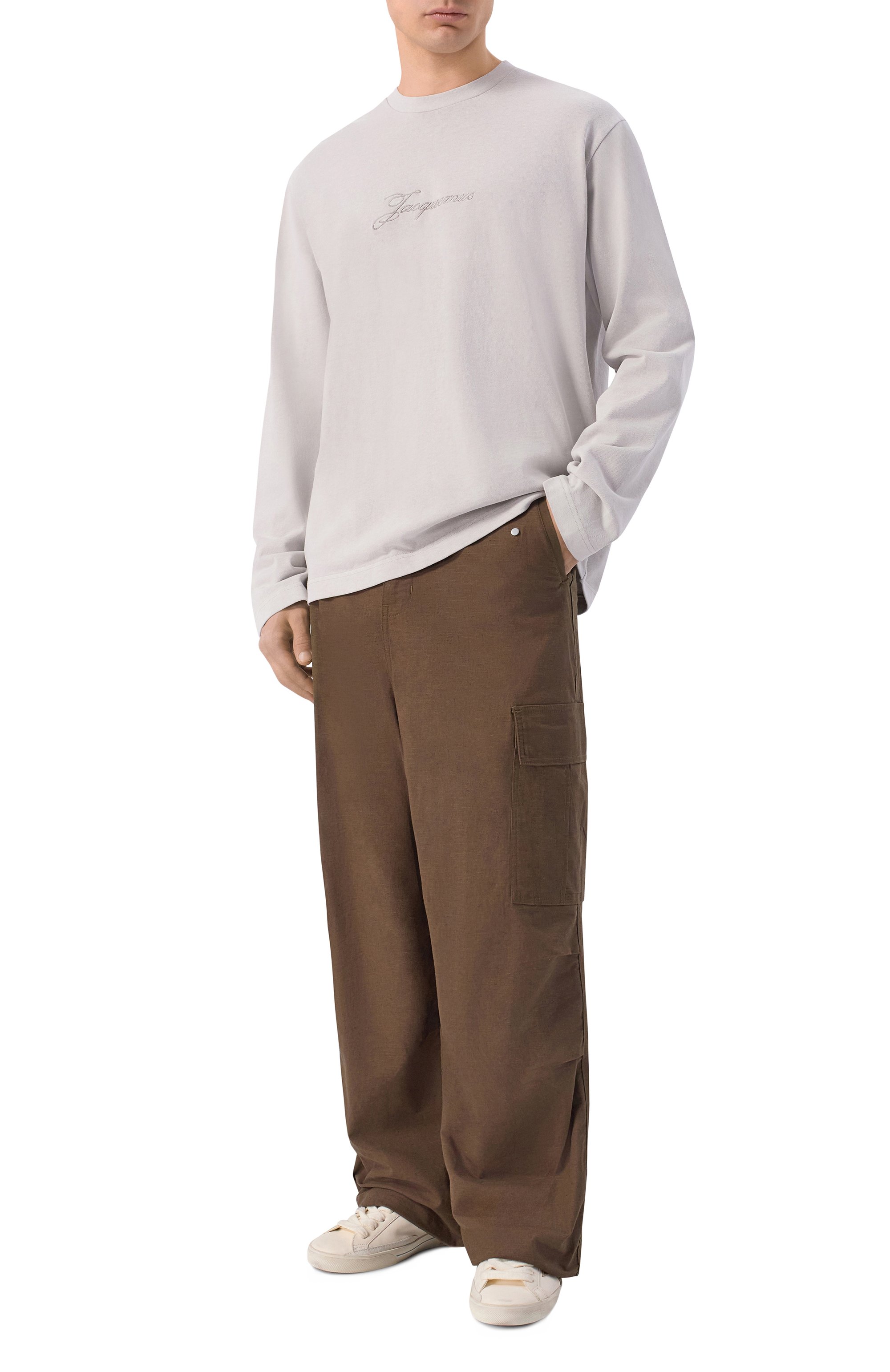 Хлопковый лонгслив JACQUEMUS, арт. 26ETSM00632/AJ00045, фото 2