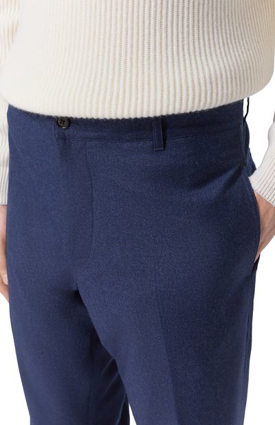 Шерстяные брюки ZILLI темно-синего цвета по цене 191000 руб., арт. CPP010M020070087U, фото 5 Шерстяные брюки ZILLI, арт. CPP010M020070087U, фото 5