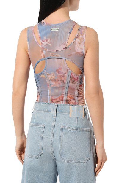 Боди BALMAIN разноцветного цвета по цене 87100 руб., арт. AF0BA185JG06, фото 4 Боди BALMAIN, арт. AF0BA185JG06, фото 4