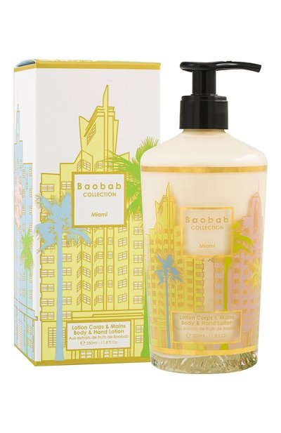 Лосьон для рук и тела miami (350ml) BAOBAB бесцветного цвета по цене 12020 руб., арт. 5415198499140, фото 2 Лосьон для рук и тела miami (350ml) BAOBAB, арт. 5415198499140, фото 2