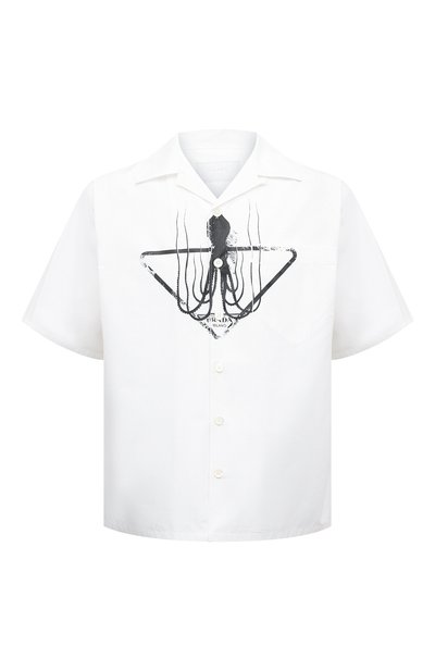 Мужская хлопковая рубашка PRADA, арт. UCS339-10I1-F0009-211