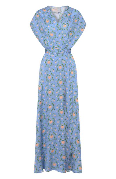 Женское шелковое платье OLOLOL, арт. OLDE160/1010.HEARTS423