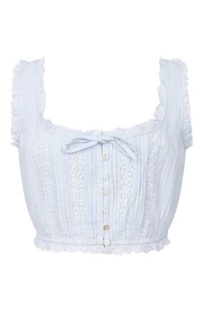 Женский хлопковый топ LOVE SHACK FANCY, арт. T1540/3351