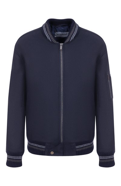 Мужской бомбер из шерсти и шелка ICEBERG, арт. 0090/3080